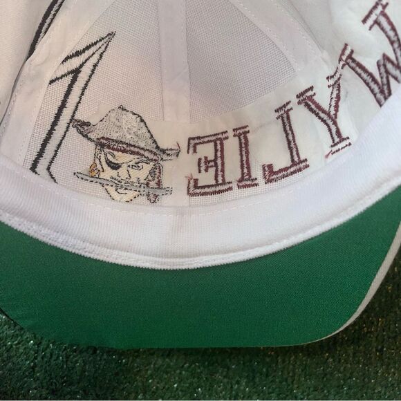 Vintage 90s Shark Tooth Wylie Pirates Adjustable Hat Cap - Picture 6 of 9